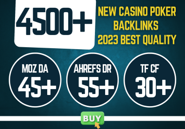 New 2023 Casino/poker/gambling Booster 4500+ Tier Backlinks boost your site to Google top