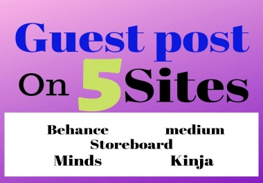  EFFECTIVE Write and publish guest post on 5 sites