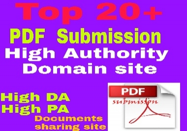 I will do 20 pdf submission on top documents sharing