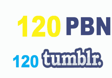 PBN Backlinks with Bonus Package (120 Tumblr for web traffic) - SEO top rated