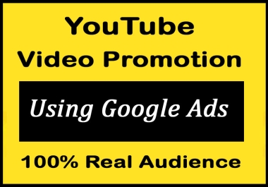 YouTube video Audience using Google ads Promotion