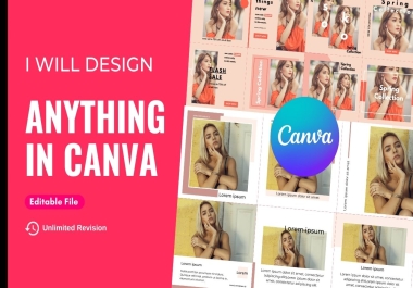 I Will design Anything Using Canva Platform