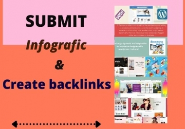 I will create 5 backlinks with infographics for your website