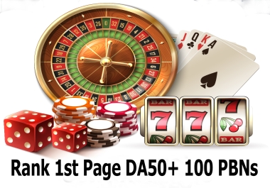Build Homepage 100 Sticky PBNs DA50+- Casino, Poker, Gambling, Betting, Ufabet, Slot Website