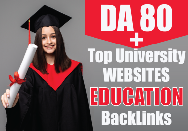 Build 50 EDU Backlinks From Top University Manual Done to Rank your Website