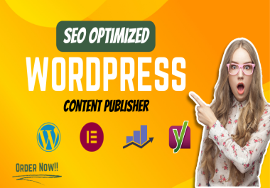 I will upload content and publish to wordpress website