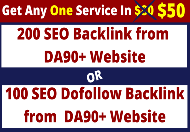 100 Dofollow & 200 Profile Links on DA90+ Website
