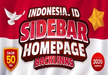 Powerful 100 Indonesia. ID PBN Homepage Sidebar Backlinks For Higher Ranking
