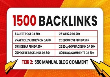 Exclusive 1500 Authority Contextual PBNs,  GUEST POST,  BlogComments,  Sidebar for Google Ranking