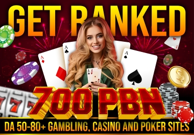 SKYROCKET 2022 GET Google No 1 Your website with Unique Homepage 700 PBN DR/DA 80-50 Gambling Casino