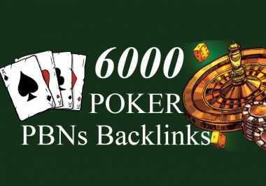 6000 Poker,  Casino,  Gambling,  Judi,  UFAbet,  Betting PBNs Dofollow Backlinks