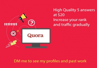 I will promote your website through Quora answers