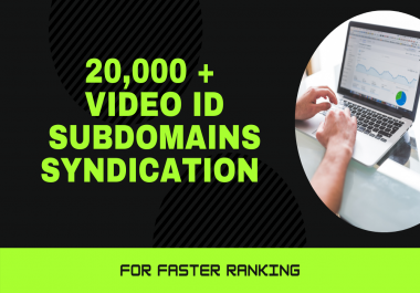 20,000 Video ID subdomains Syndication for faster ranking