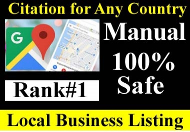 Manual 200 Google Maps citation for local SEO,  local business,  google business page,  GMB