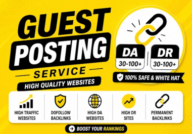 Write & Publish 20 Post DA 95-50+ Site Permanant Article Submission For Higher Ranking