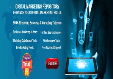 The Digital Marketing Repository - 1 Month Training - Improve Your SEO and Marketing Skills