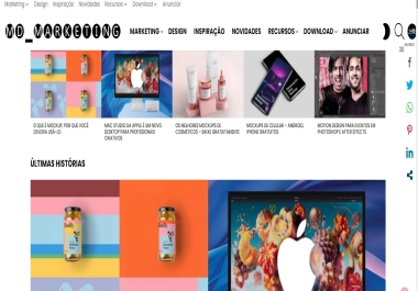 Backlink Dofollow in my Website - Marketing,  Design,  Photo and Tech