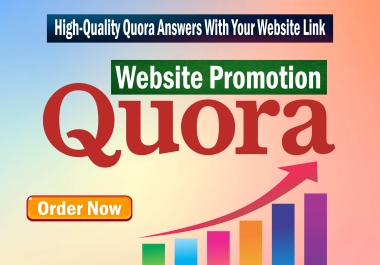 Promote your website link with 50 HQ Quora answer