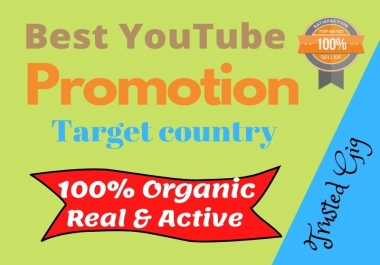 Get Best YouTube Video Promotion & Marketing Via Active Users