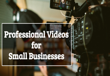 I will Create Professional Videos For Small Businesses