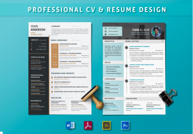 Make professional,  resume and portfolio design