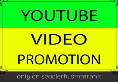 YouTube Video Promotion Active and Organic Audience