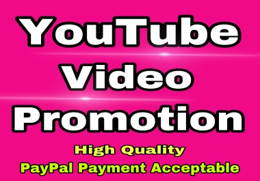 YouTube video promotion and marketing by real & active users