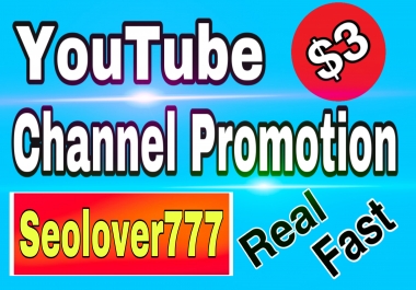 YouTube real & fast organic promotion