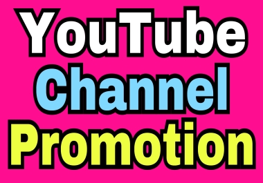 YouTube organic promotion with real,  fast & high quality