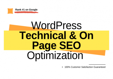 Wordpress On Page SEO and Technical Optimization