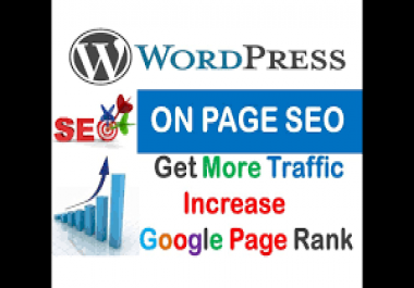 I will provide on page SEO for complete your wordpress website