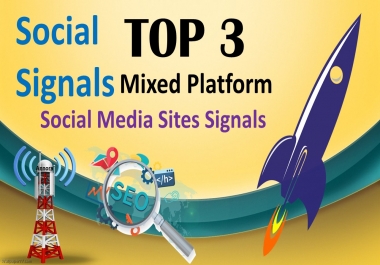 TOP 3 Platform 13,000 Social Signals From Pinterest, Facebook, Tumblr