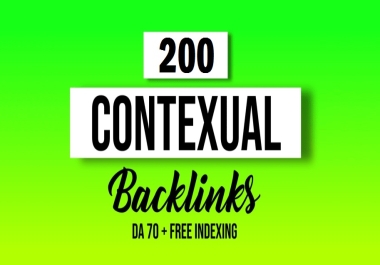 Make 200 High Quality Contextual Dofollow SEO Backlinks