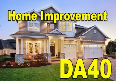 Live Content on DA40 Home Improvement Niche Site
