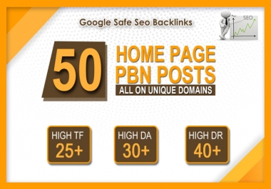 Do 50 High Da Pa Tf Cf Homepage Pbn Backlinks Permanent Posts