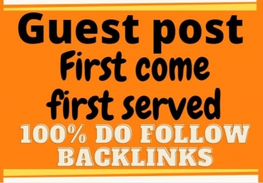 Place 30 Quality Permanent Guest Post Backlinks