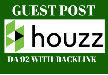 Publish A Guest Post On Home Improvement Site houzz. com