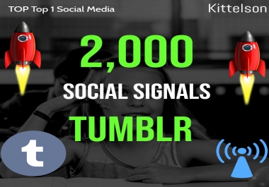 2,000 Tumblr Social Signals Come From Top 1 Social Media Sites