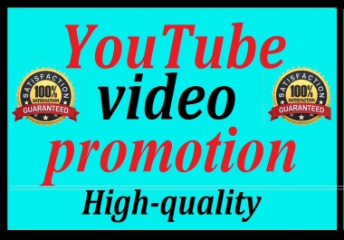 YouTube Video Promotion Social Media Marketing Instant start