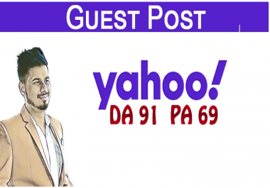 I will publish the guest post on Yahoo