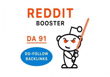 DOFOLLOW Reddit DA 91 Links Reddit Booster Service
