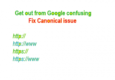 Fix Canonical Issue Get Out From Google Confusing