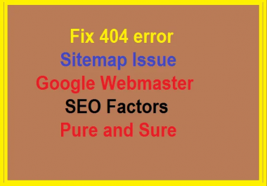 Ultimate Fix Google Webmaster Tools Errors,  Sitemap 404 Error
