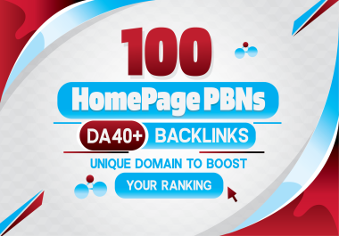 Buy 1 get 20 PBN free Build 100 Powerful Homepage PBNs On DA40+ Unique websites