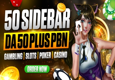 50 Side Bar PBN DA50+ Casino/ TOTO/ Slot/ TOGEL Links
