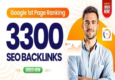 Get 3,300 SEO Backlinks for Higher Google Rankings Advanced Multi-Tier SEO Backlinks Package