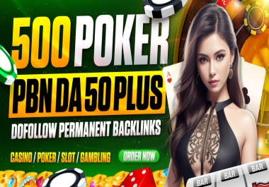 Rank Your Website with 500 PBN Backlinks on Gambling Slot site