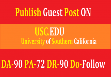 I will guest post on california edu university uscedu