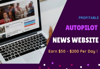 I will create an autopilot news website with google news approval