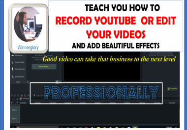 will teach how to record youtube video or edit with effects